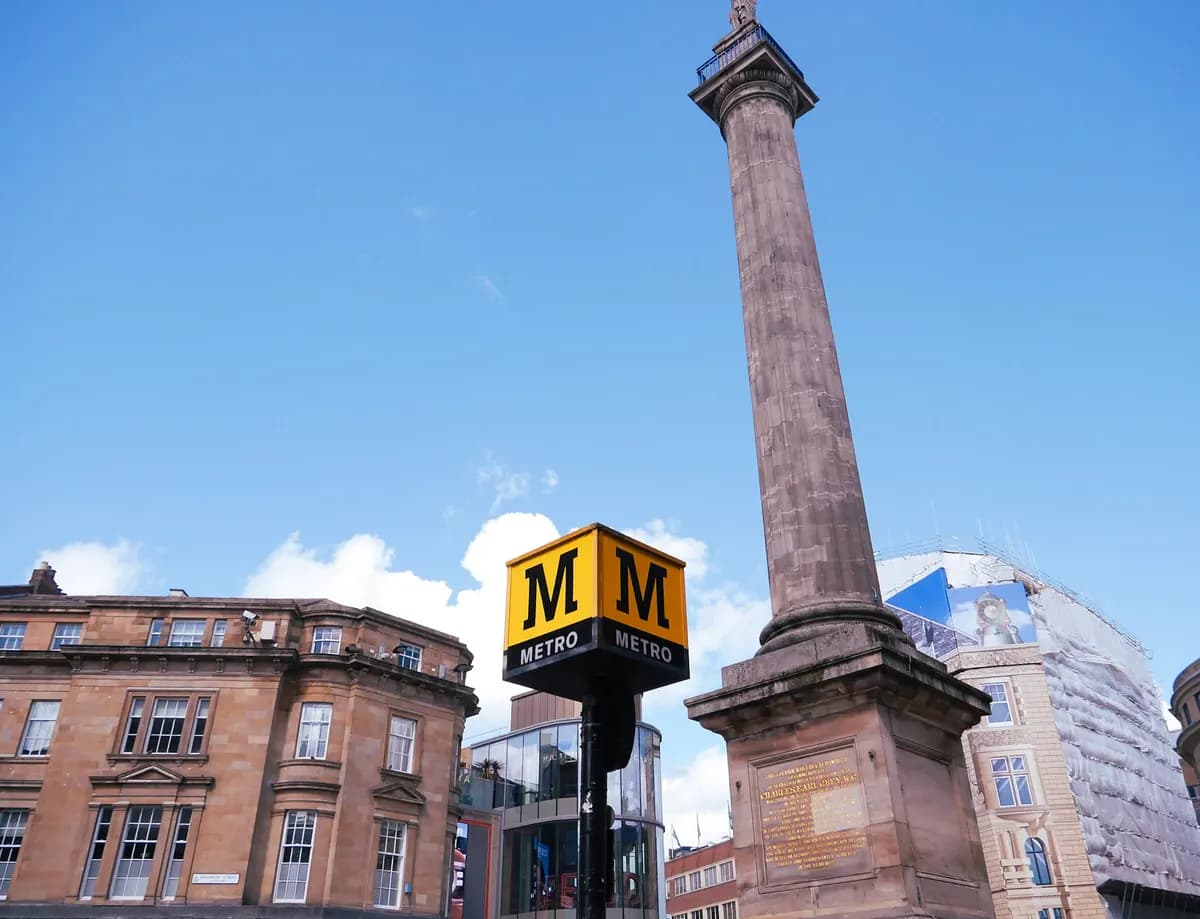 Grey's Monument in Newcastle city centre
