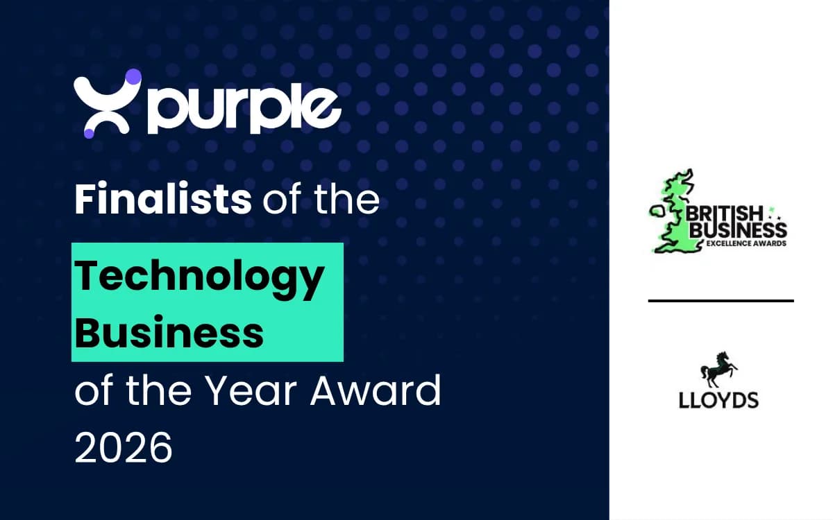Purple named finalist in the Lloyds British Business Excellence Awards 2026 - Technology Business of the Year