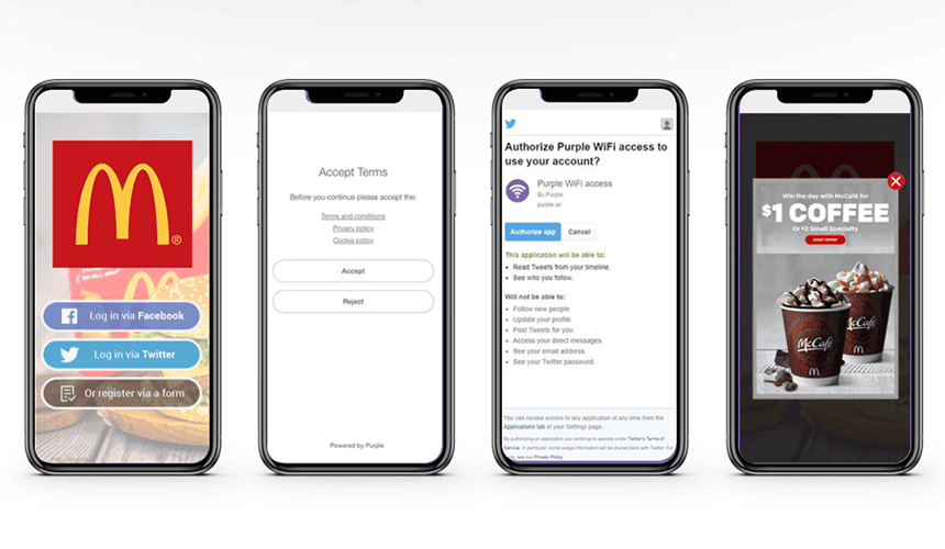 Améliorez le parcours d'accès WiFi de vos visiteurs avec la connexion sociale