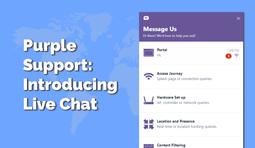 Support Purple - Présentation du Live Chat
