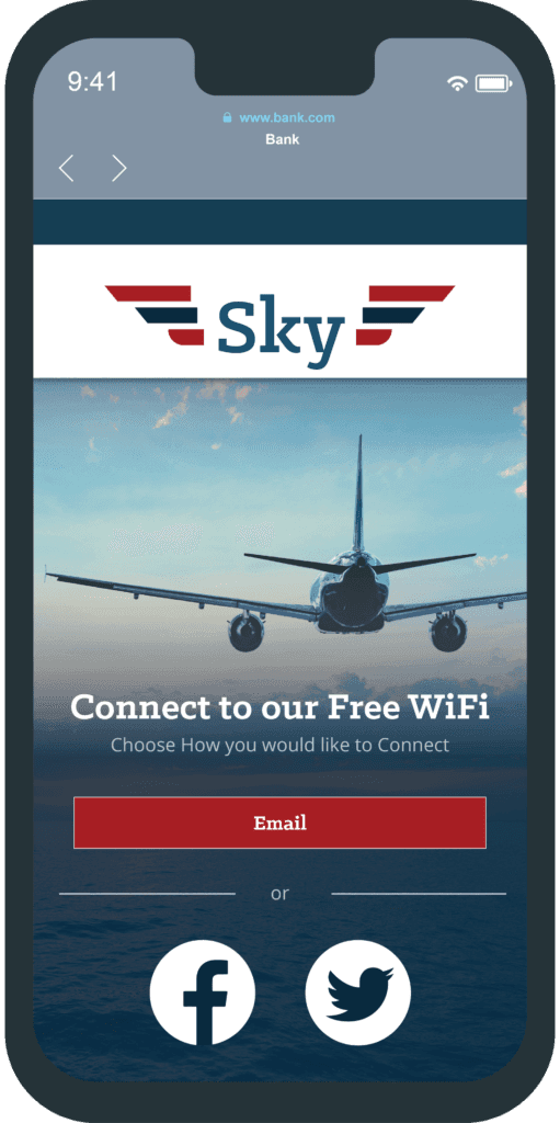Flughafen-Login