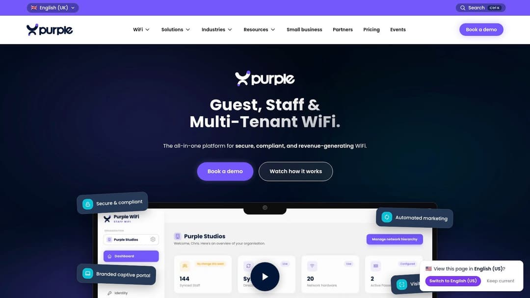 Screenshot von https://www.purple.ai