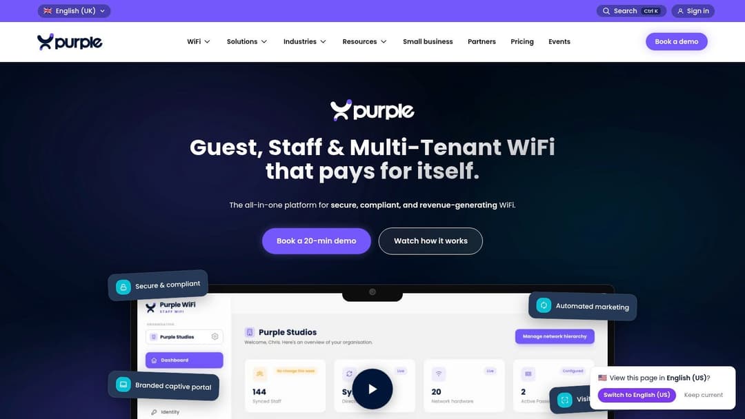 Screenshot from https://www.purple.ai