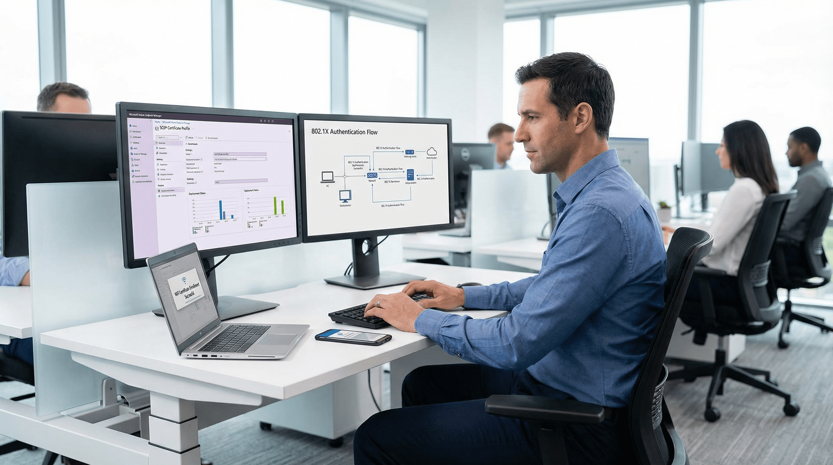 Microsoft Intune WiFi Zertifikatsbereitstellung via SCEP und PKCS