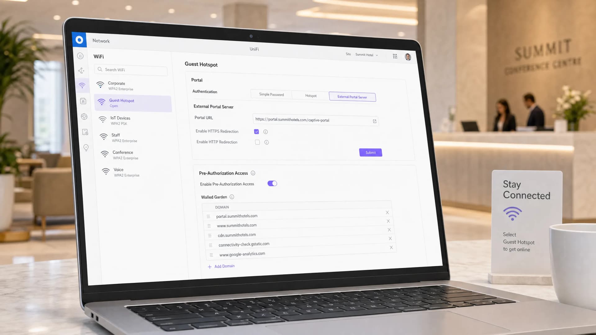 Ubiquiti UniFi 的 Captive Portal:使用 Purple 访客 WiFi 进行设置