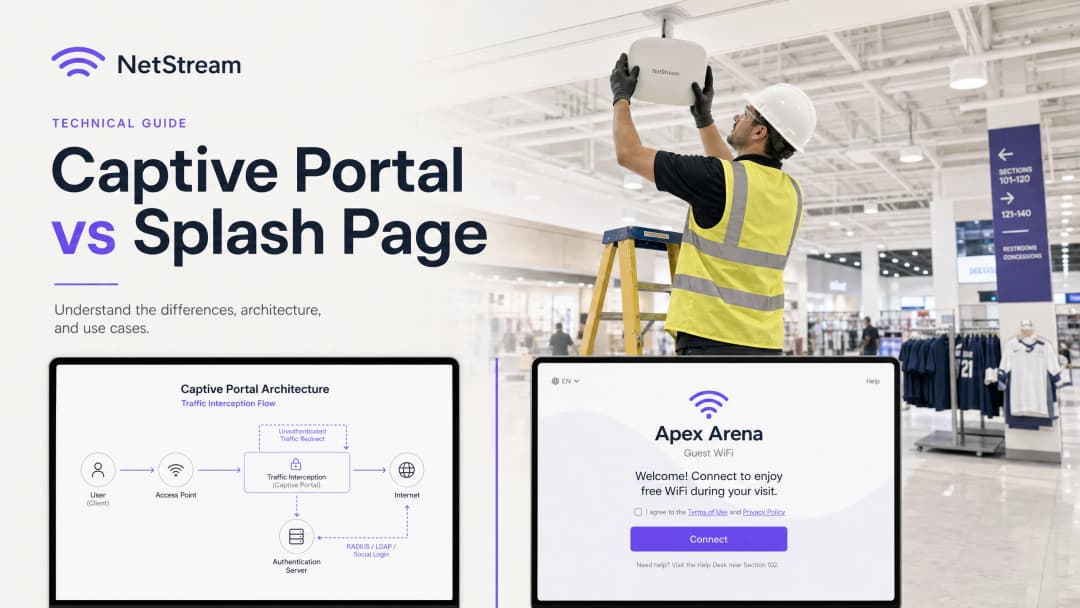 Captive Portal 與 Splash Page 的比較