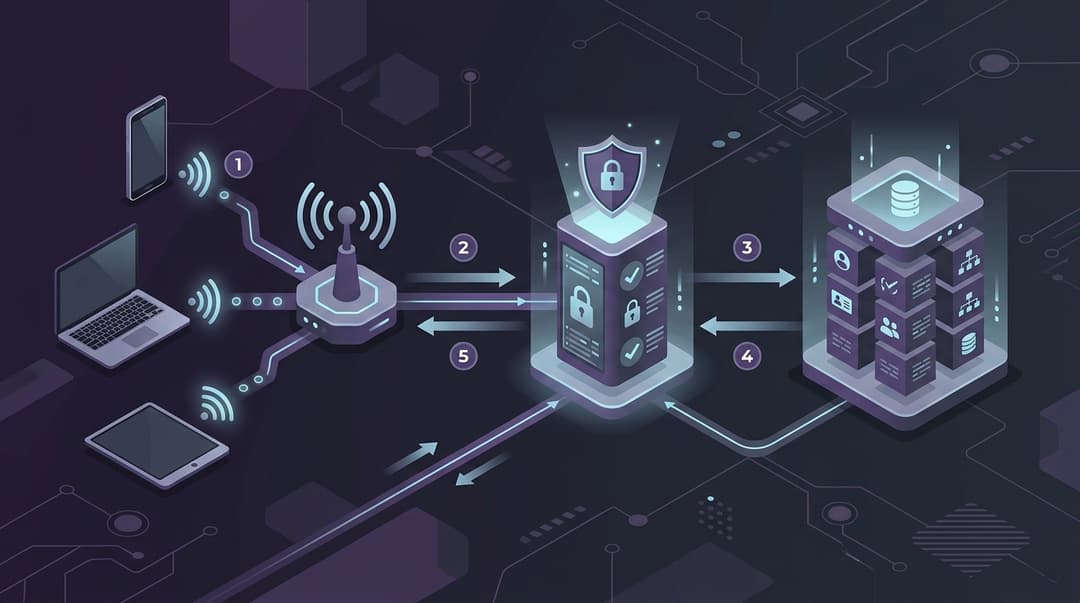 为访客和员工 WiFi 网络配置 RADIUS 认证