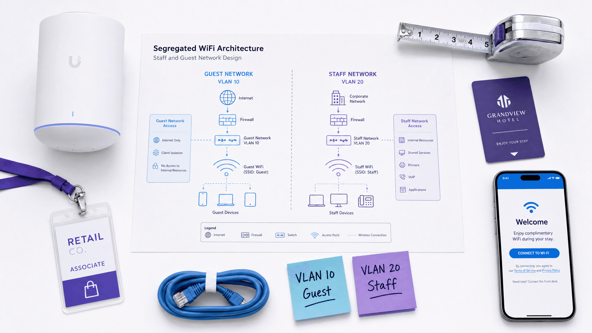 如何安全隔离员工和访客 WiFi 网络