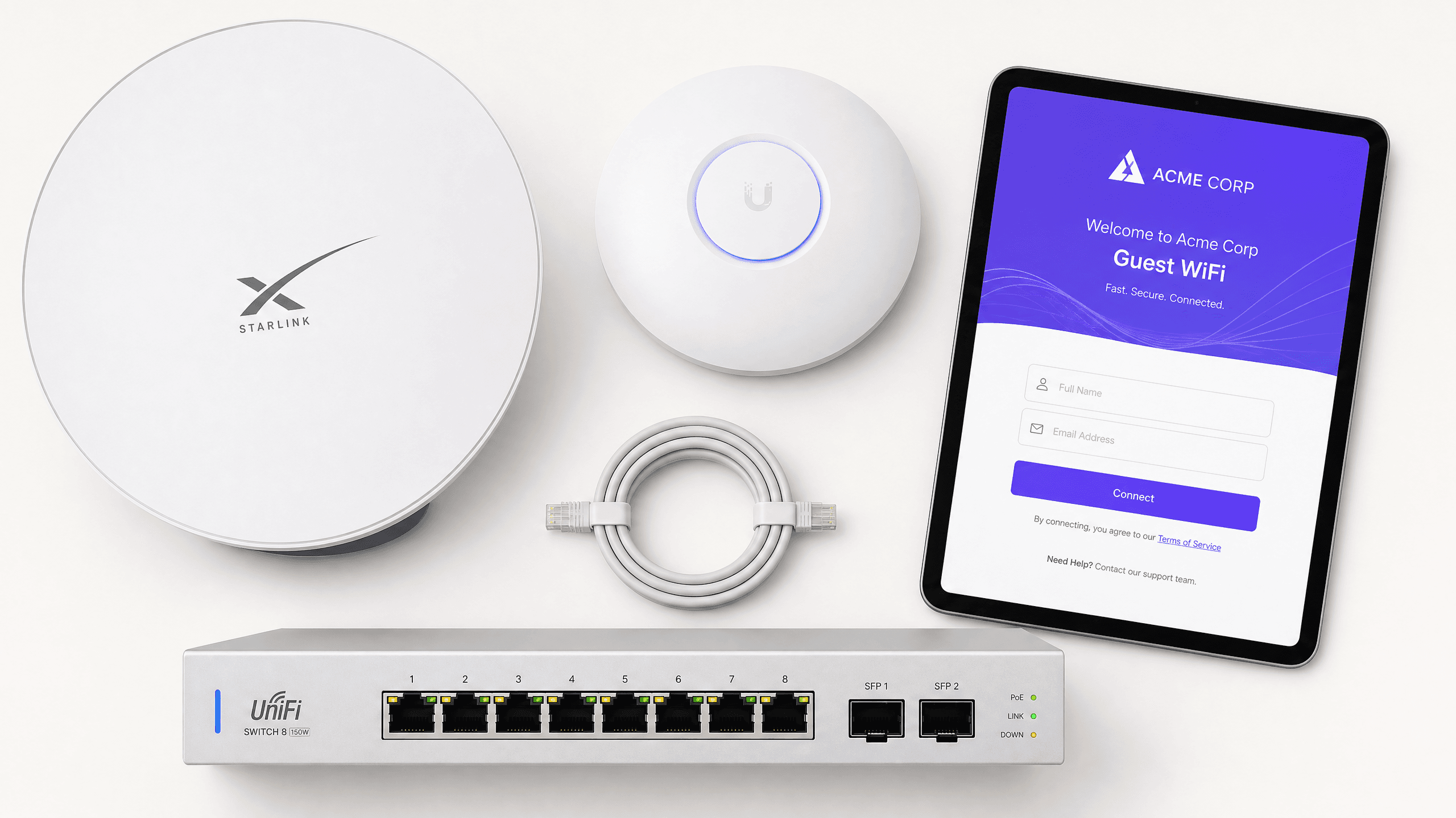 Como configurar um Captive Portal no Starlink para Guest WiFi