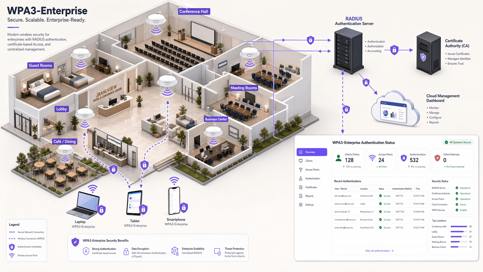 Implementing WPA3-Enterprise for Enhanced Wireless Security