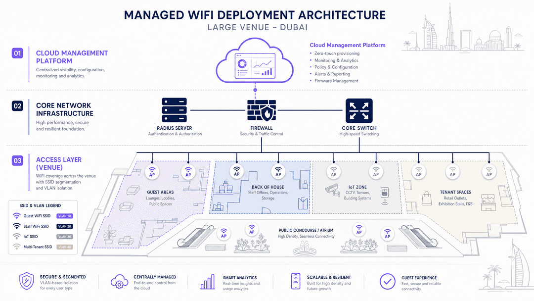 Managed WiFi services in dubai: a comprehensive guide for businesses - architecture overview