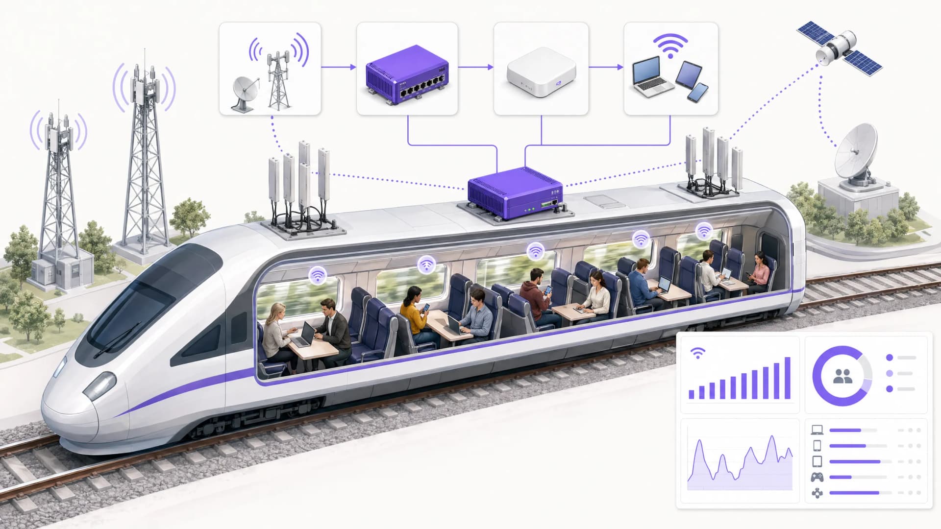 列车 WiFi:铁路运营商和乘客的完整指南