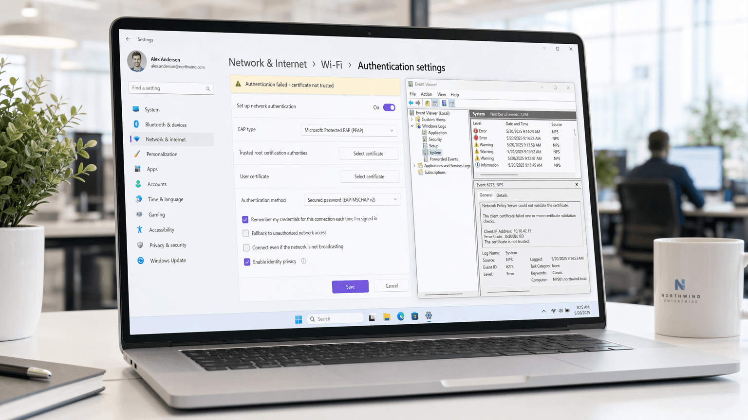 Troubleshooting Windows 11 802.1X Authentication Issues