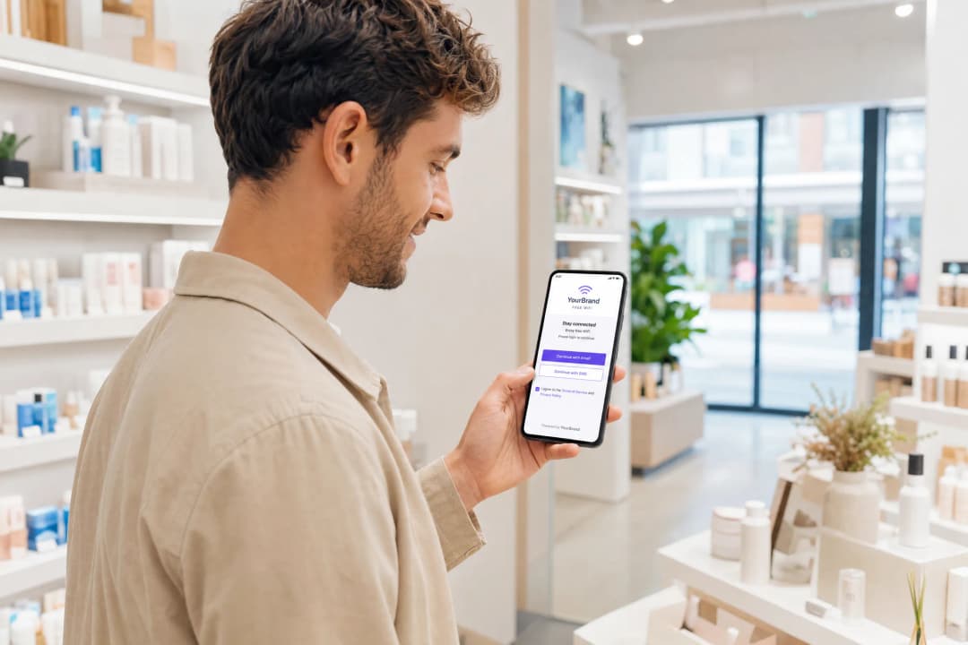 Conformidade com o GDPR no WiFi: Como Coletar Dados de Visitantes de Forma Segura via Captive Portals - retail wifi consent