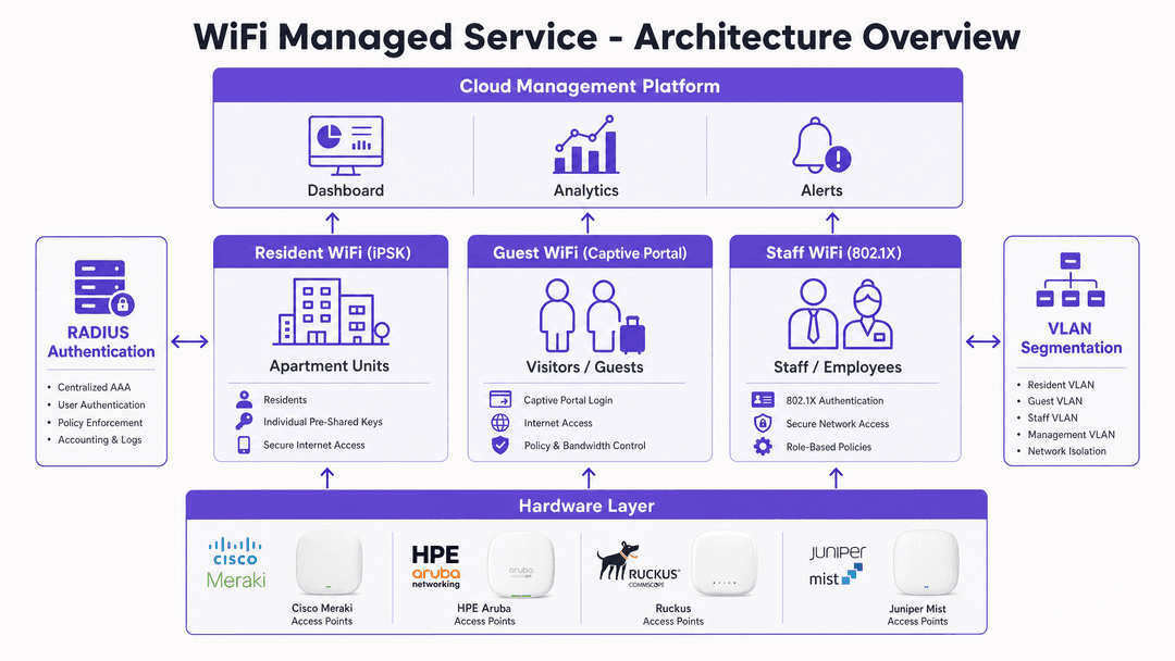 WiFi managed service: a comprehensive guide for businesses - architecture overview