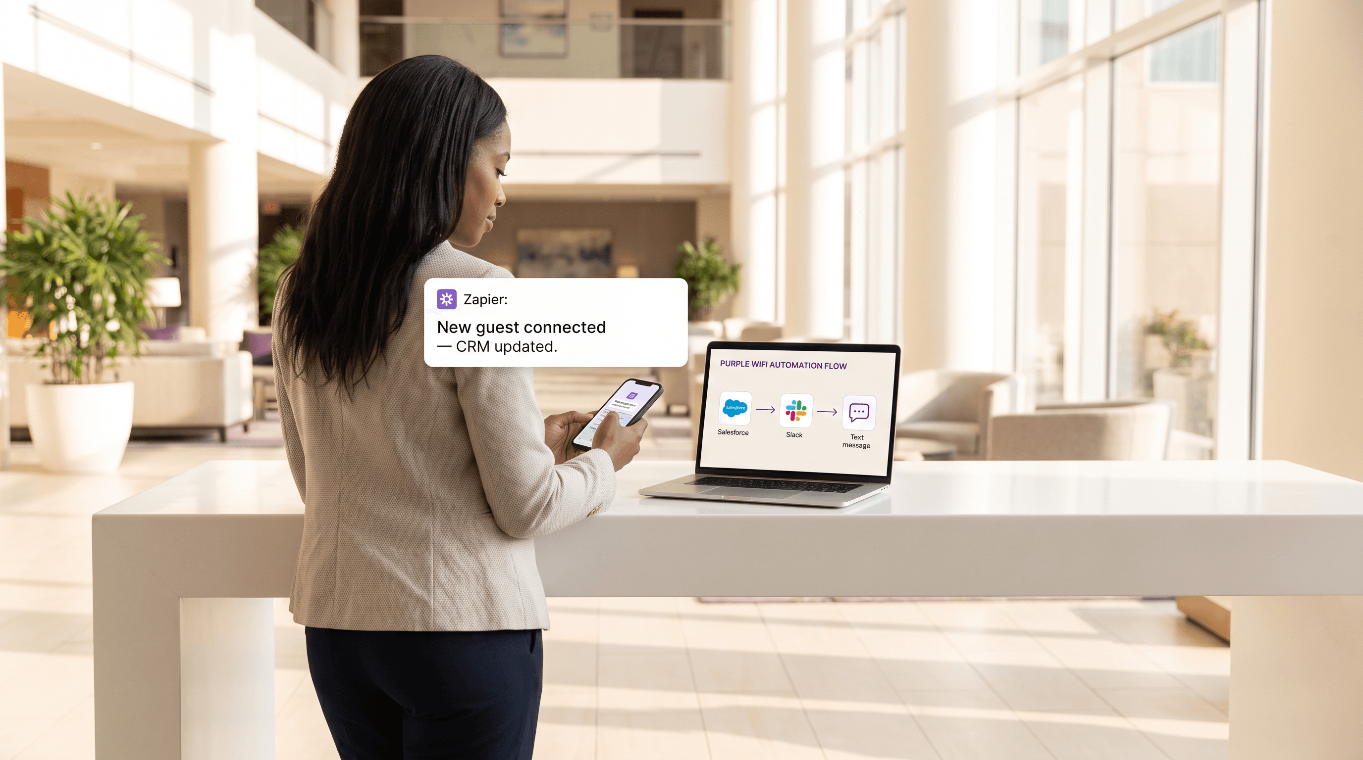Connecting WiFi Events to 1,500+ Apps with Zapier and Purple