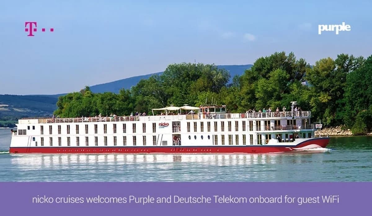 nicko cruises 携手 Purple 与 Deutsche Telekom 为宾客提供船上 WiFi