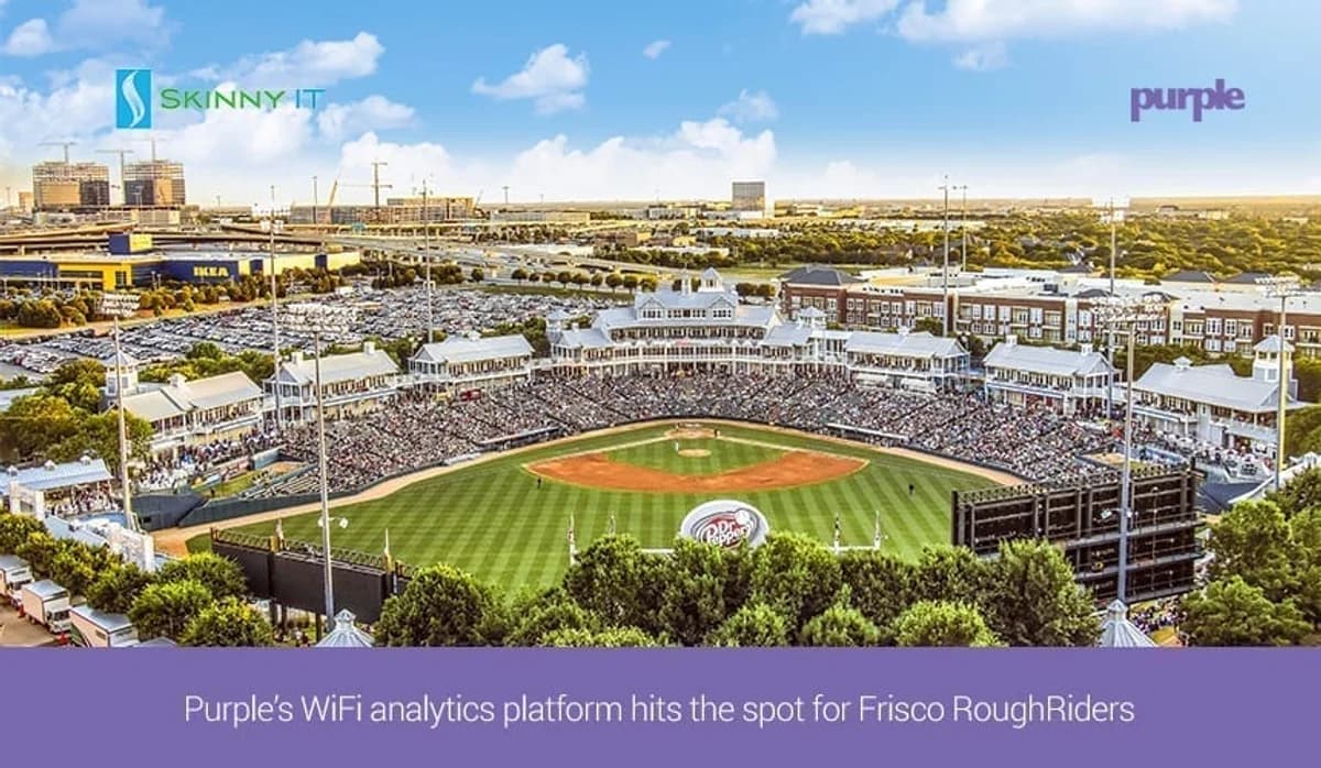 Purple 的 WiFi 球迷分析平台完美滿足 Frisco RoughRiders 的需求